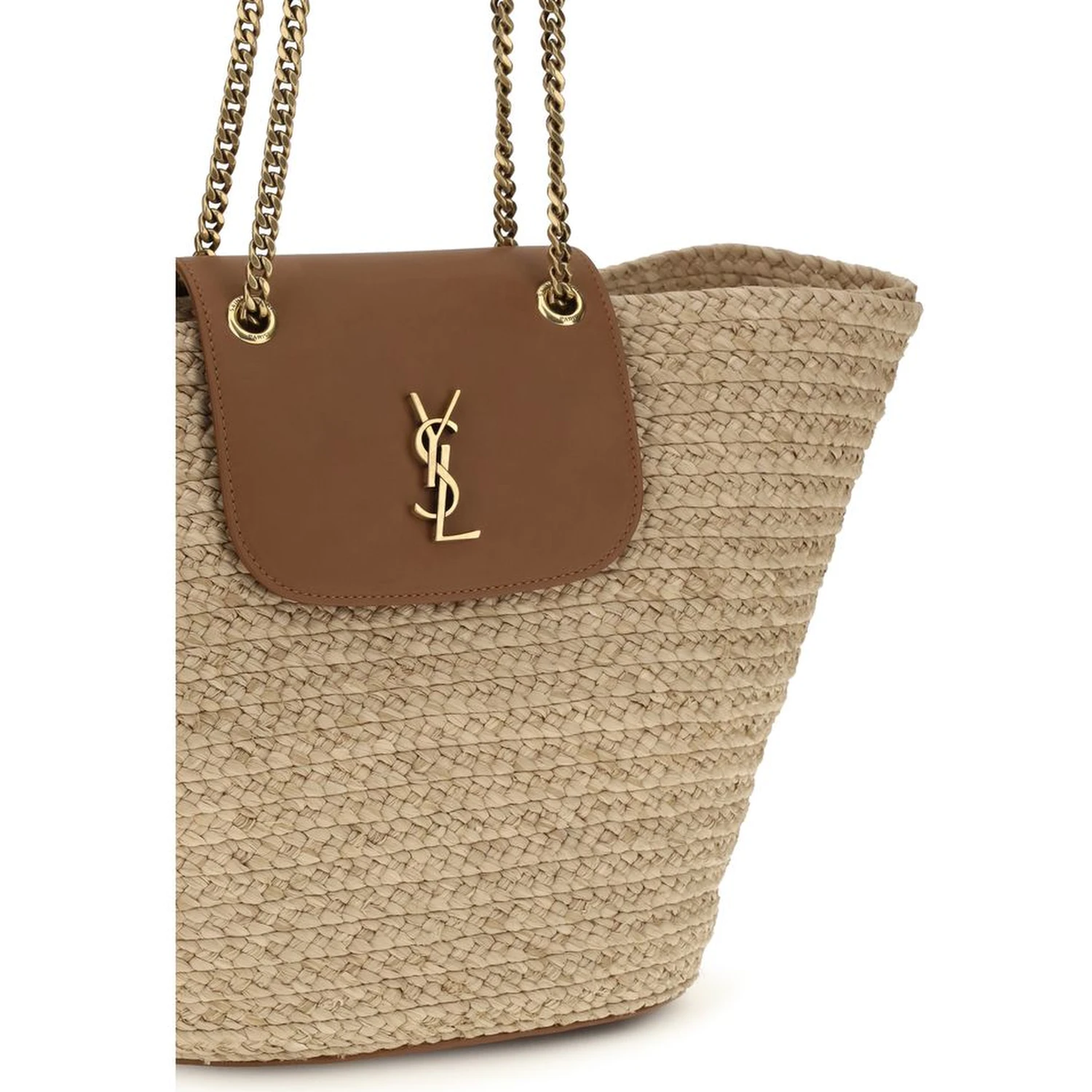 Beige Raffia Shoulder Bag