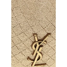 Beige Raffia Shoulder Bag