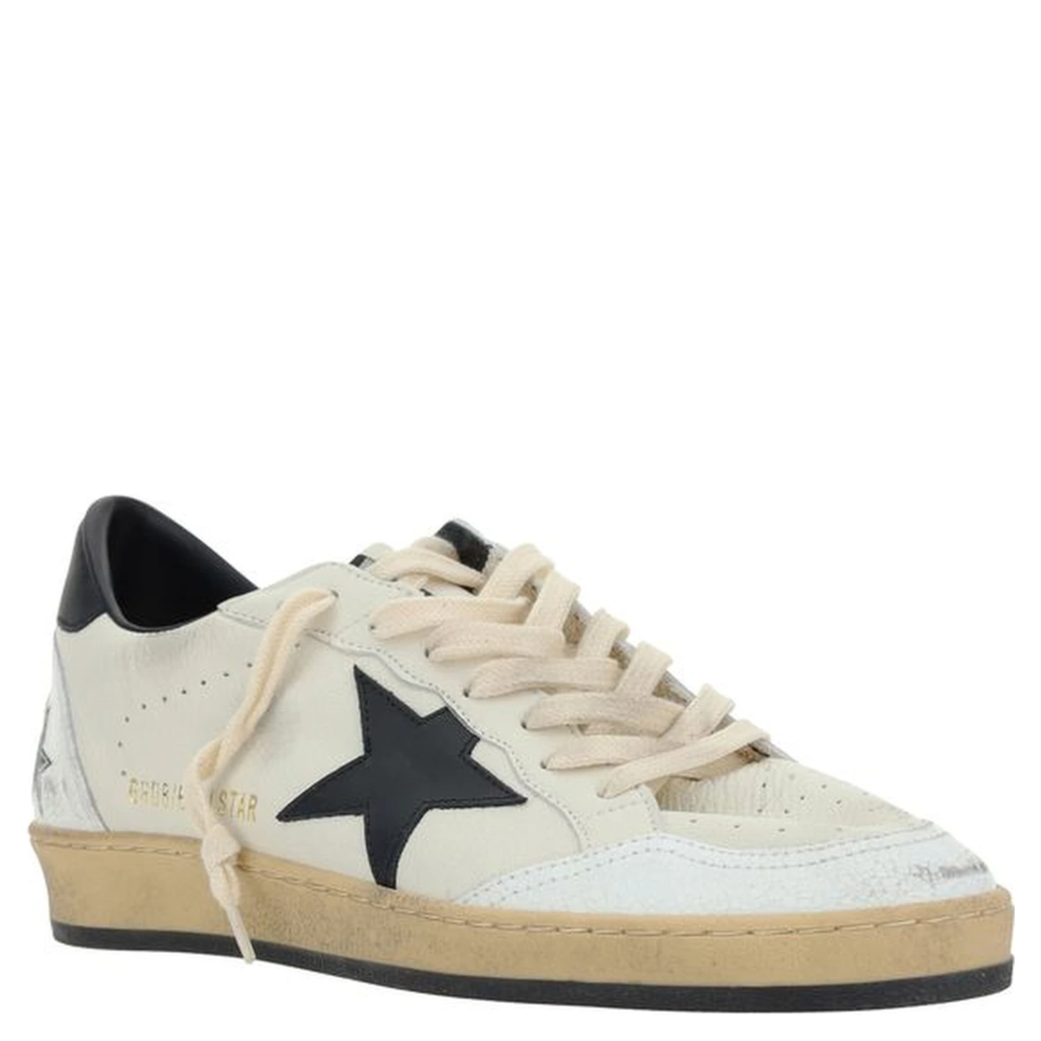 White Calf Leather Bos Taurus Low Top Sneakers
