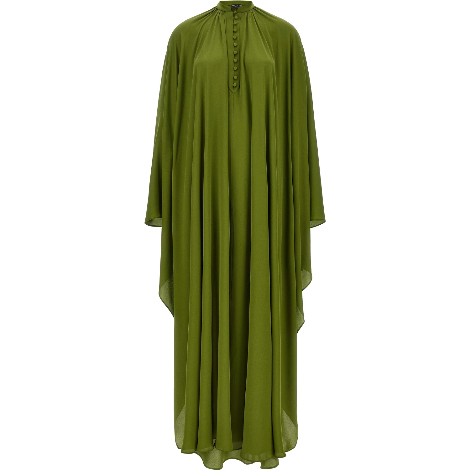 Bicolor Silk Long Dress