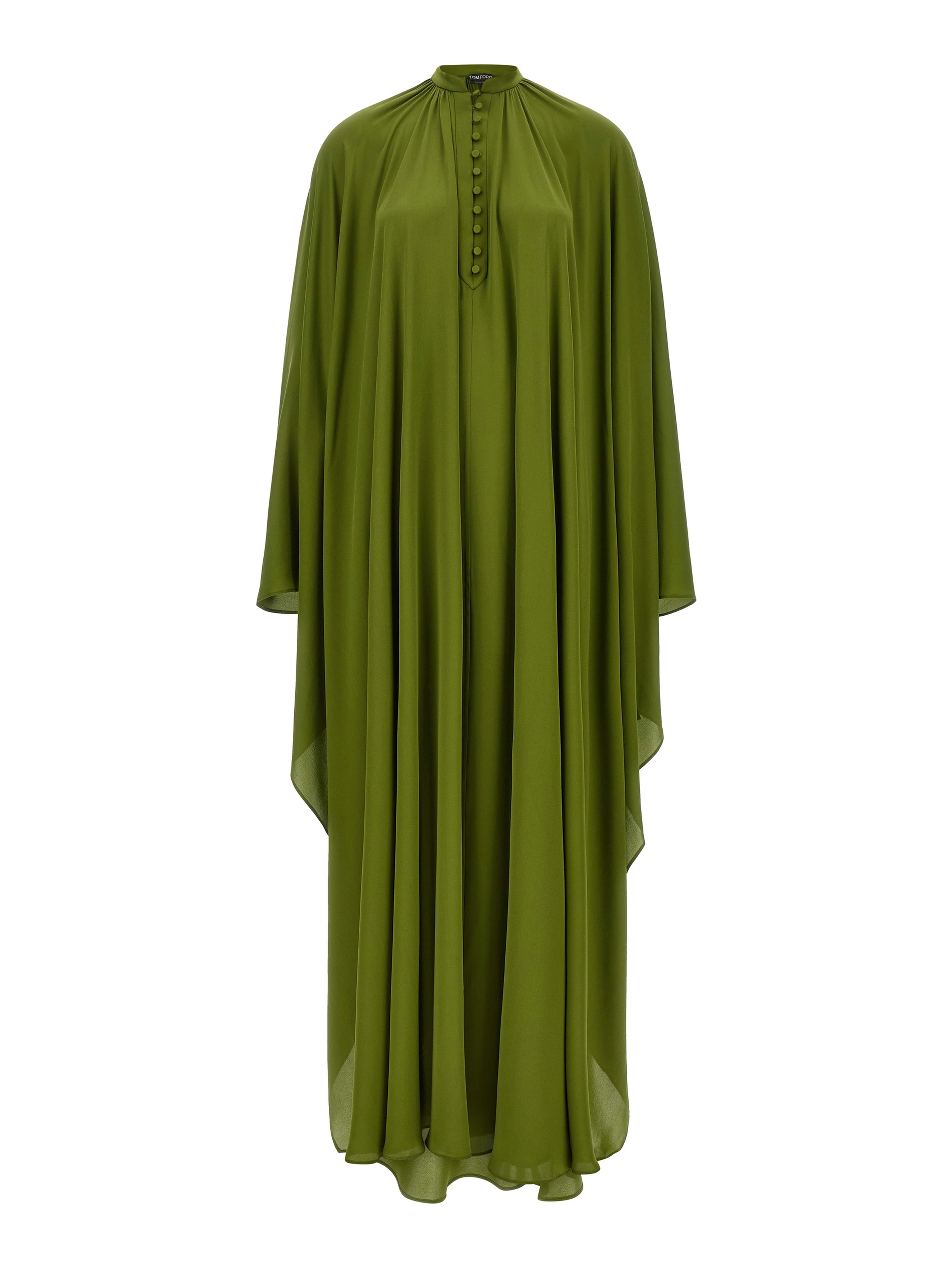 Bicolor Silk Long Dress