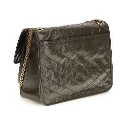 Bicolor Calf Leather Bos Taurus Shoulder Bag