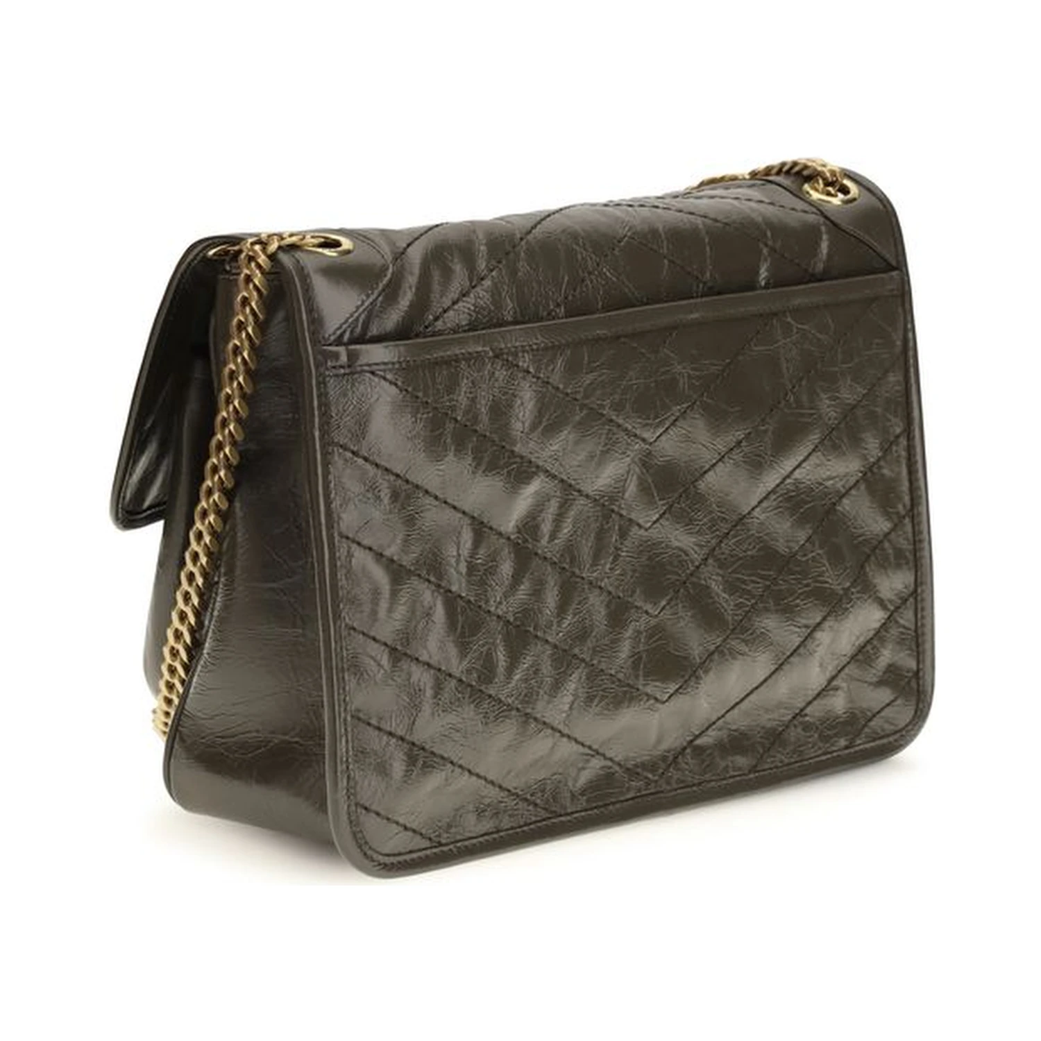 Bicolor Calf Leather Bos Taurus Shoulder Bag