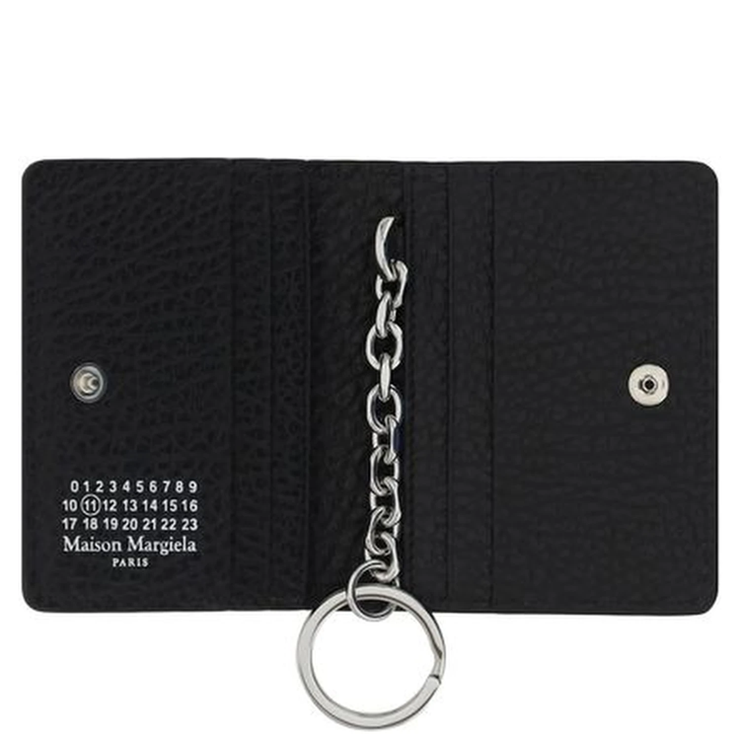 Black Calf Leather Bos Taurus Keychain