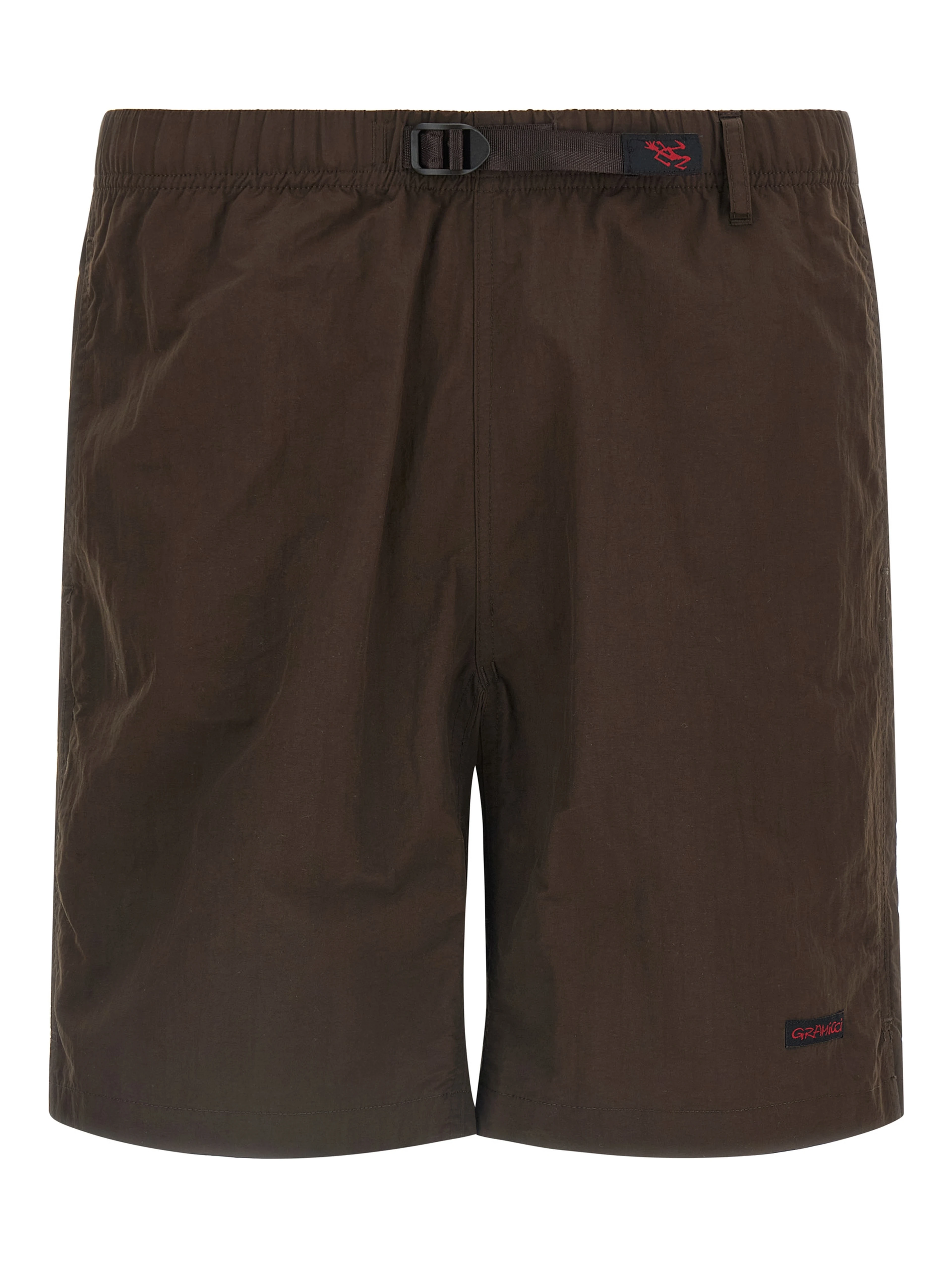 Brown Nylon Bermuda Shorts