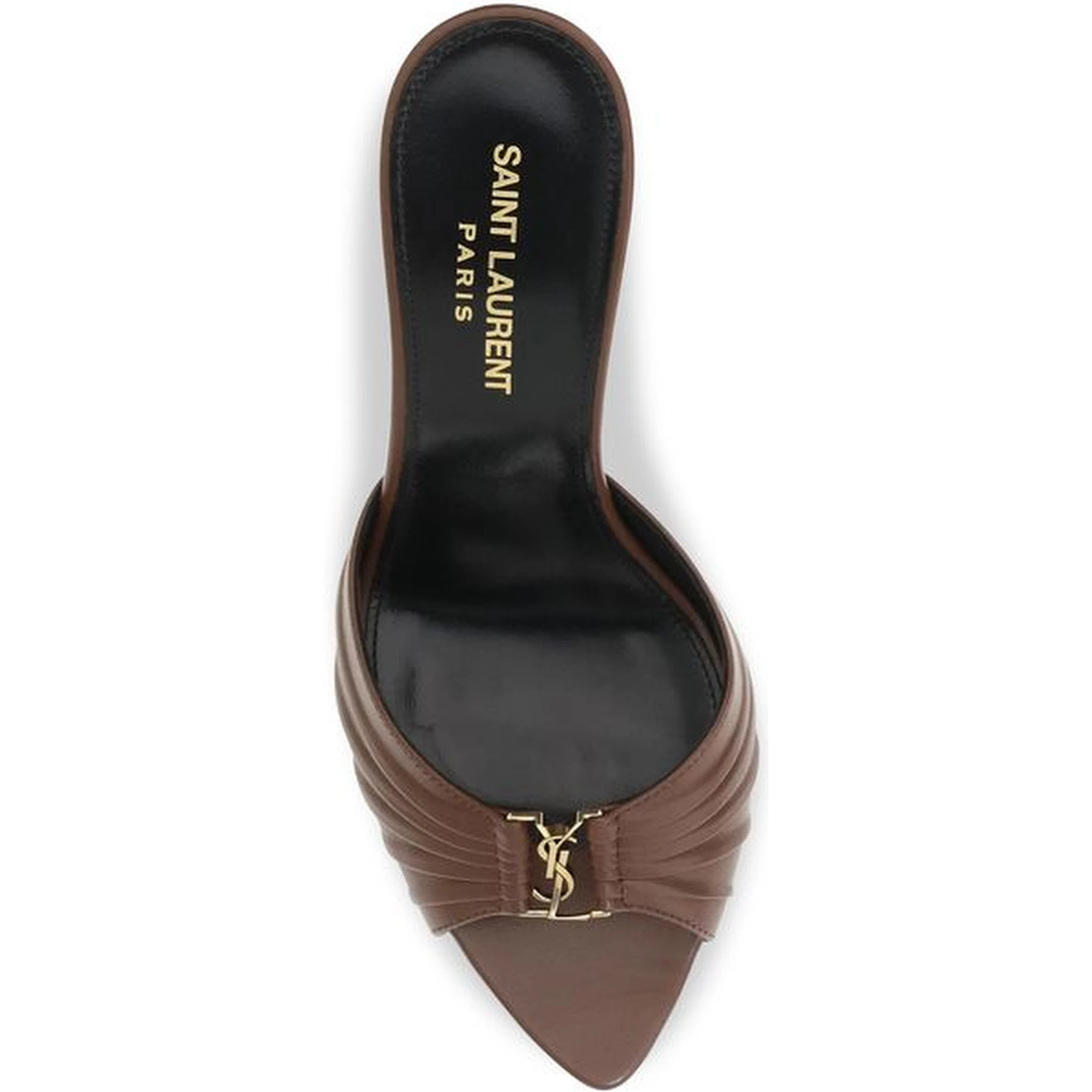 Brown Calf Leather Bos Taurus Mules