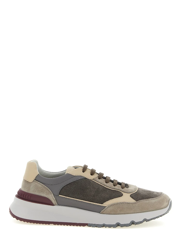 Multicolor Calfskin Athletic Sneakers