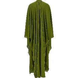 Bicolor Silk Long Dress