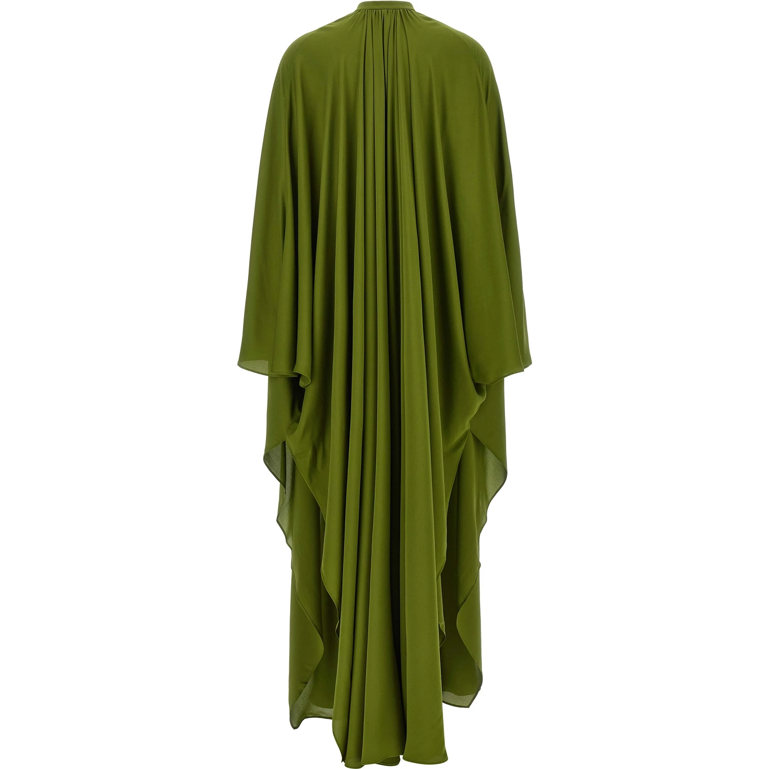 Bicolor Silk Long Dress