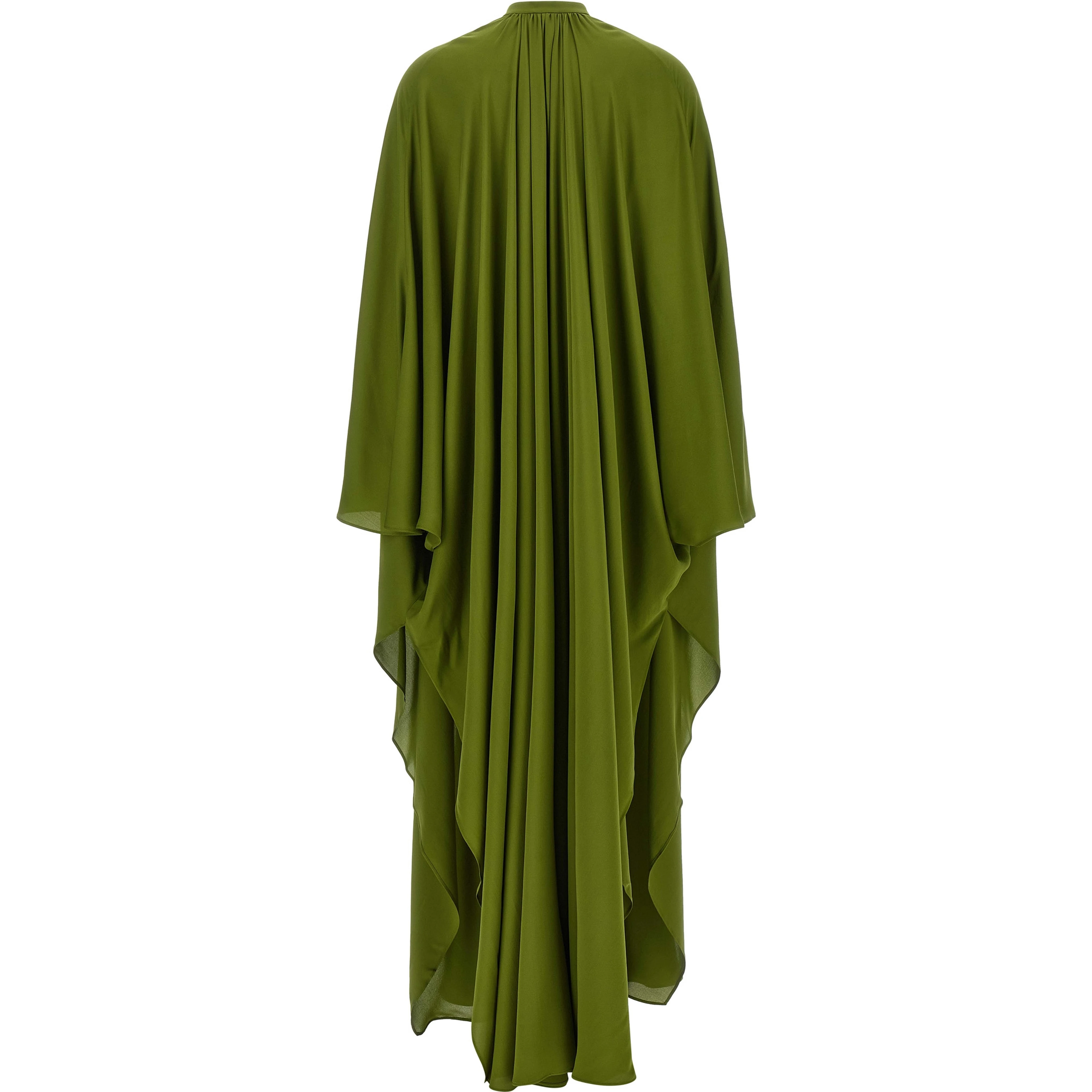 Bicolor Silk Long Dress