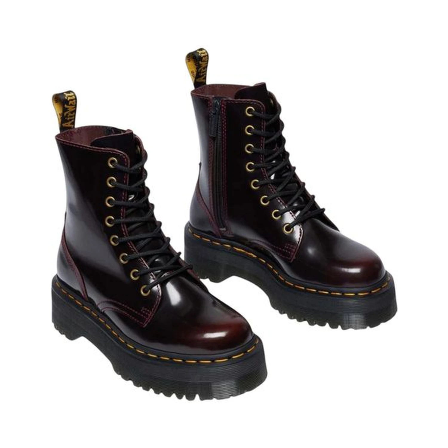 Bordeaux Leather Ankle Boots