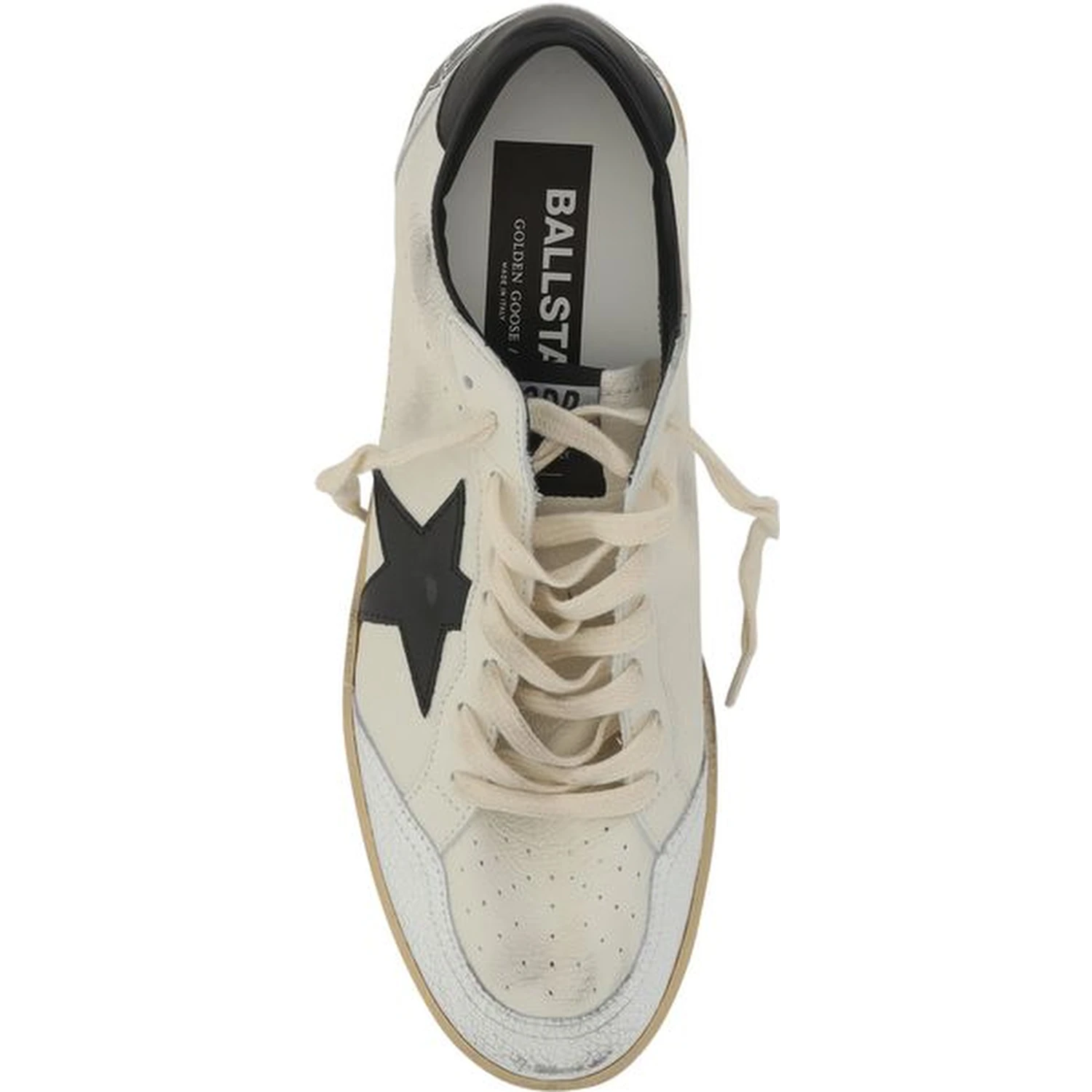 White Calf Leather Bos Taurus Low Top Sneakers