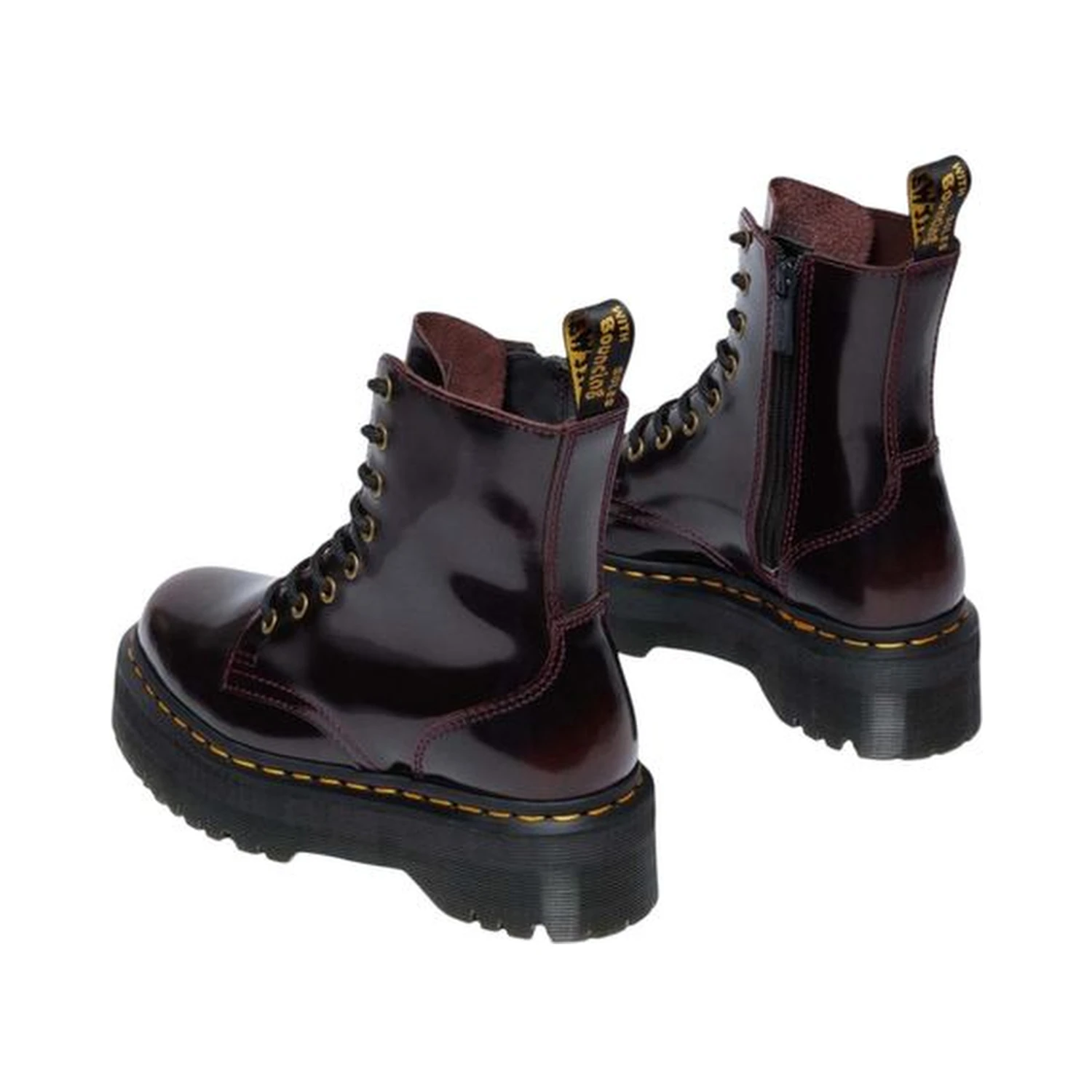 Bordeaux Leather Ankle Boots