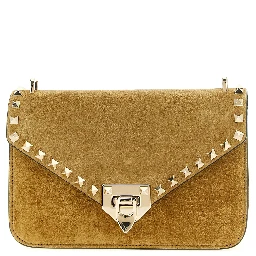 Beige Calfskin Crossbody Bag