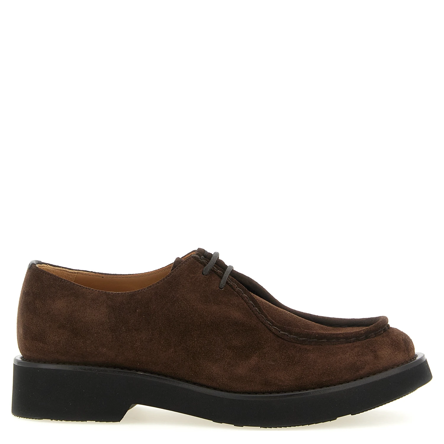 Brown Calfskin Oxfords And Derbies