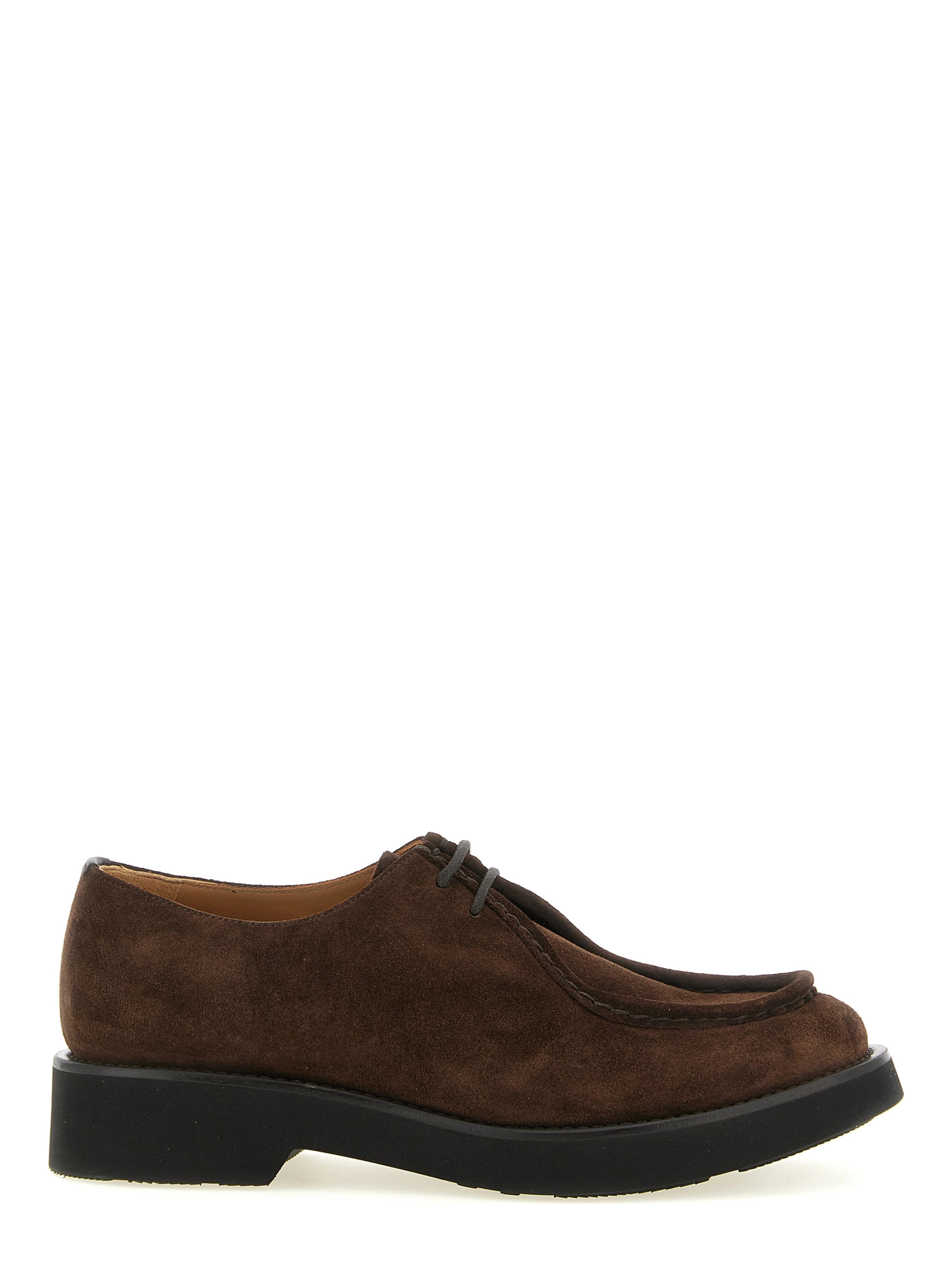 Brown Calfskin Oxfords And Derbies