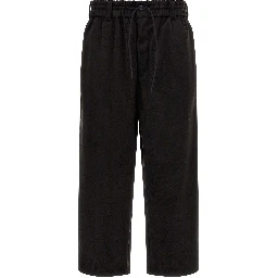 Black Recycled Polyester Joggers (Workout Pants)