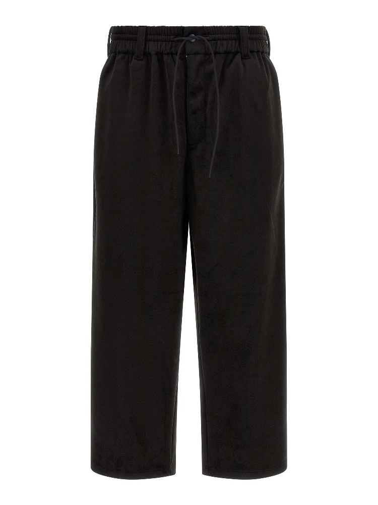 Black Recycled Polyester Joggers (Workout Pants)