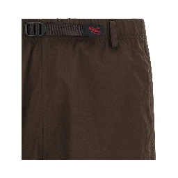 Brown Nylon Bermuda Shorts