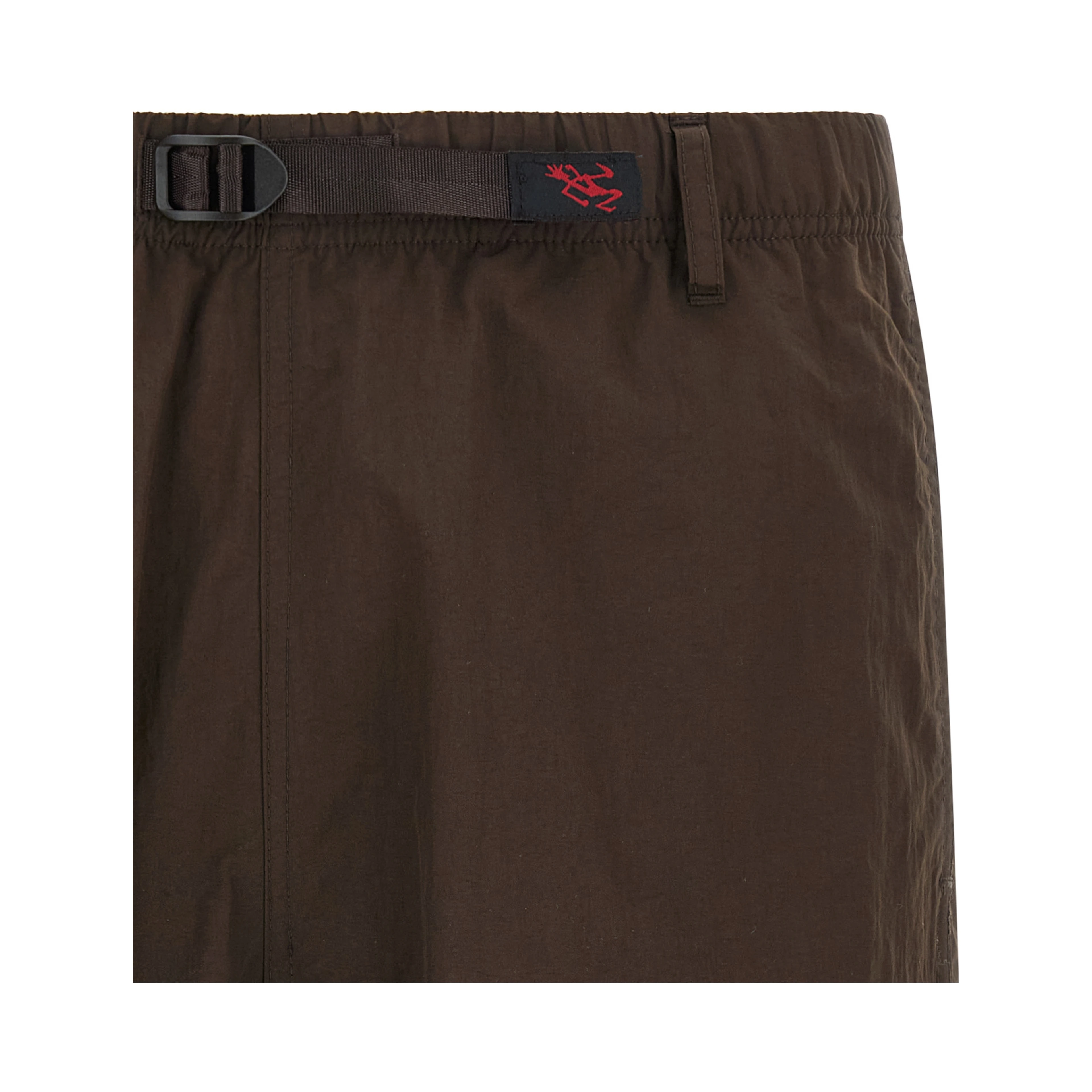 Brown Nylon Bermuda Shorts