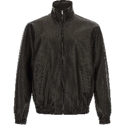 Black Calfskin Leather Jacket