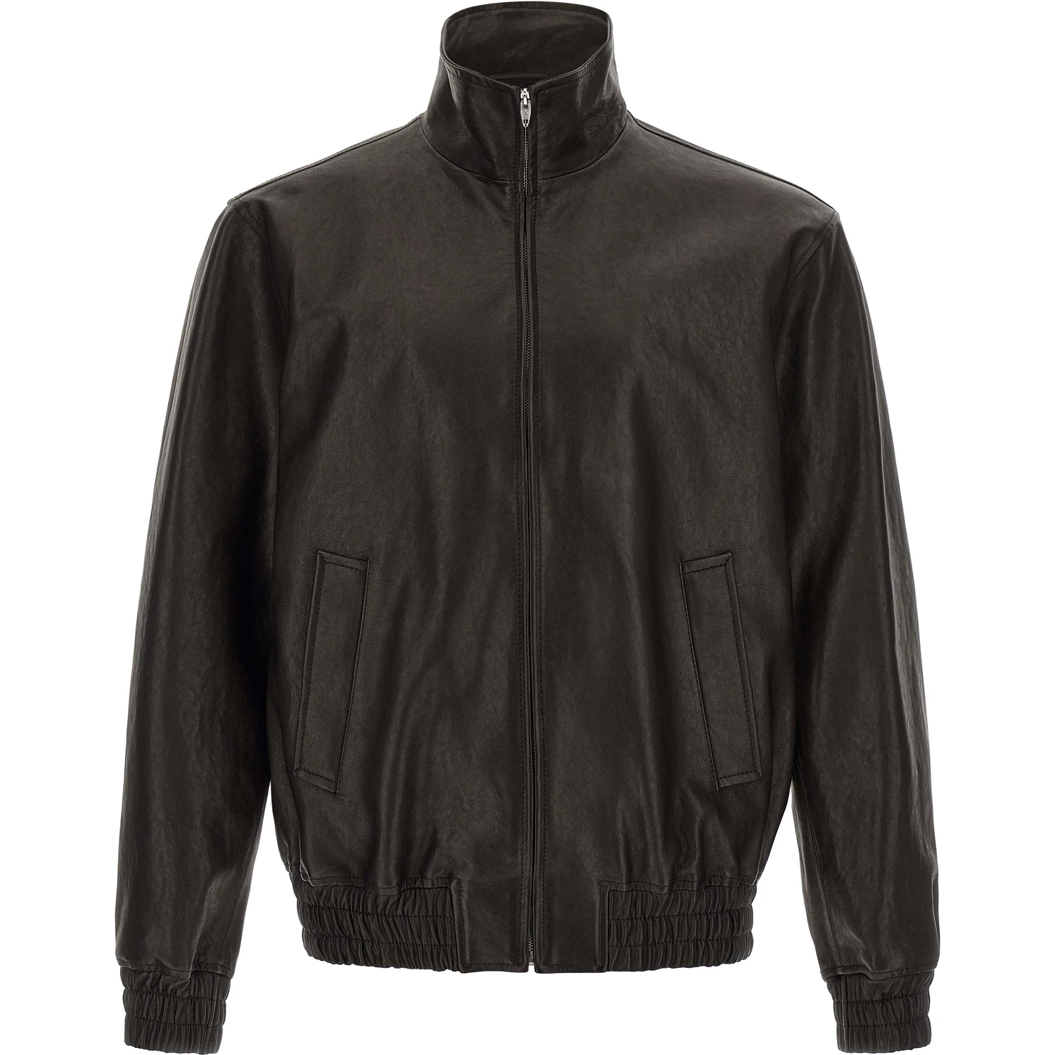 Black Calfskin Leather Jacket