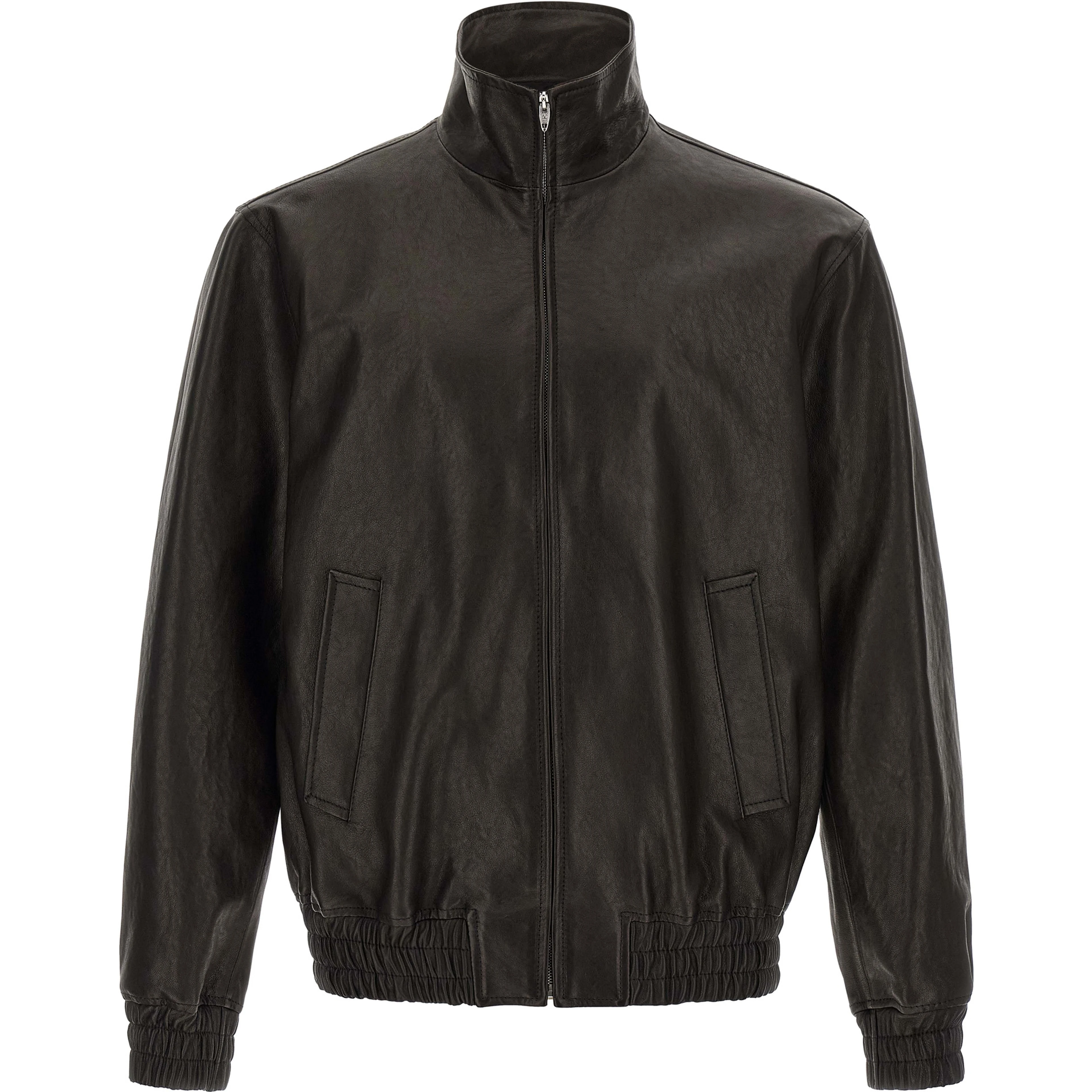 Black Calfskin Leather Jacket