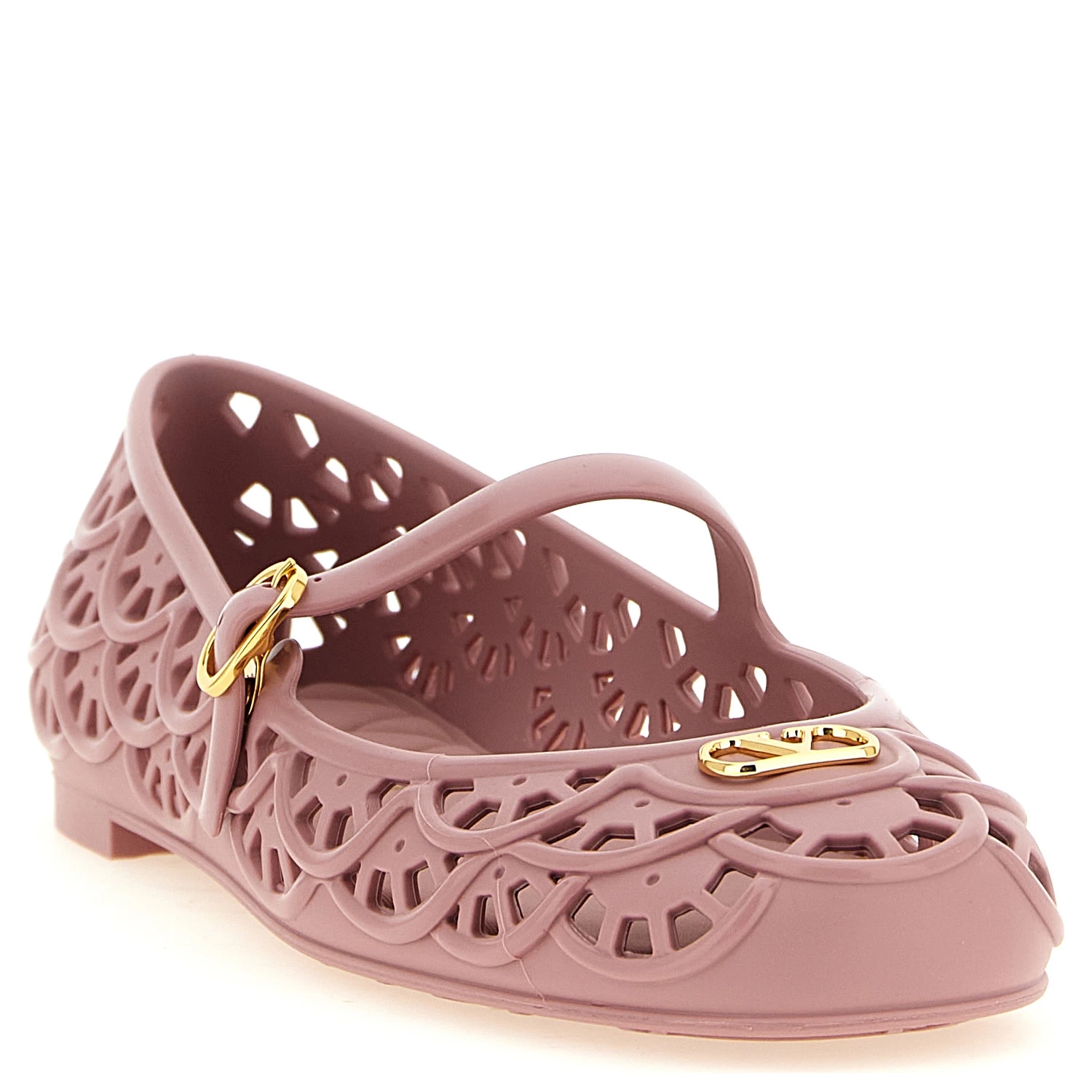 Multicolor Polyvinyl Ballet Flats