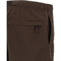 Brown Nylon Bermuda Shorts