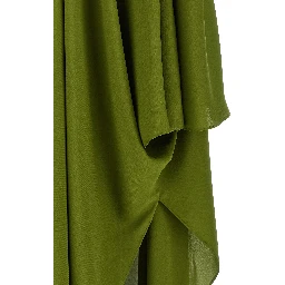 Bicolor Silk Long Dress