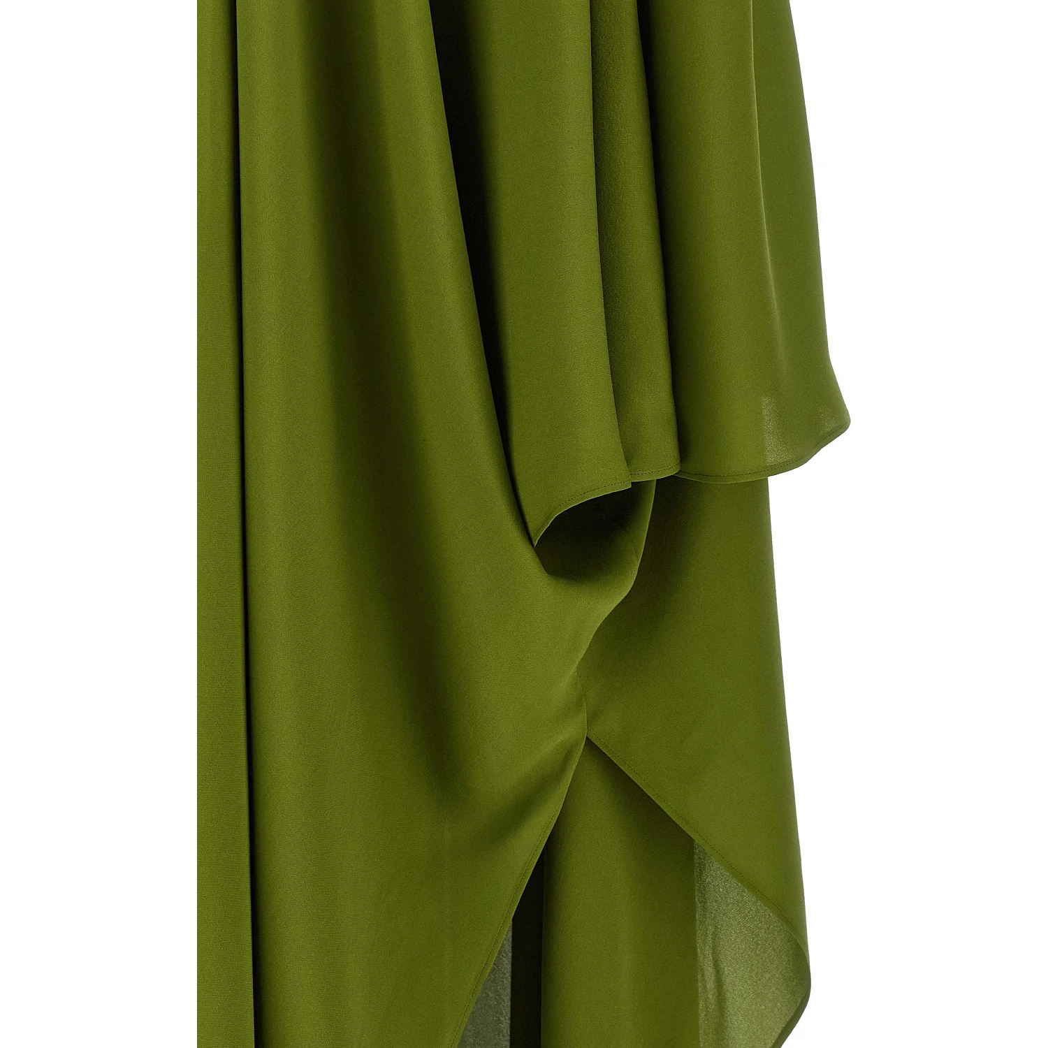 Bicolor Silk Long Dress