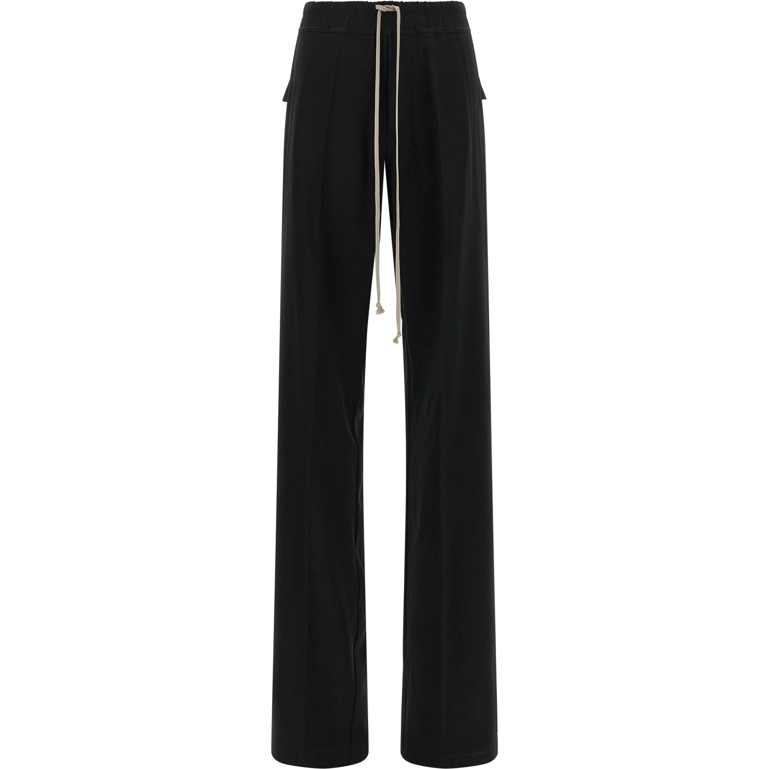 Black Viscose Casual Pants