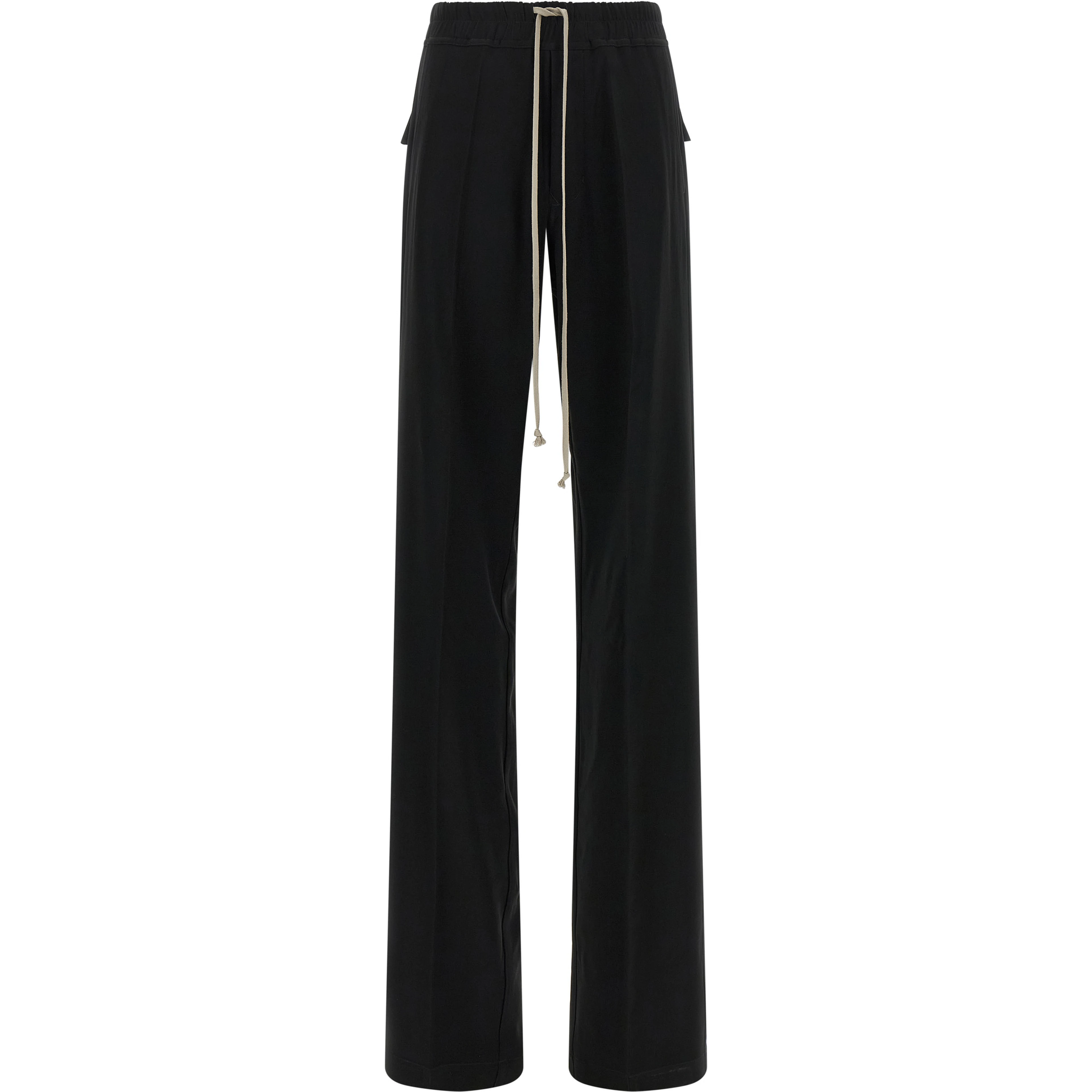 Black Viscose Casual Pants