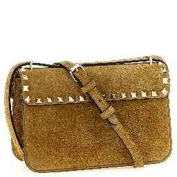 Beige Calfskin Crossbody Bag