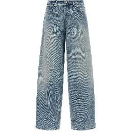 Blue Cotton Relaxed Fit Jeans