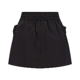Black Polyamide Long Skirt