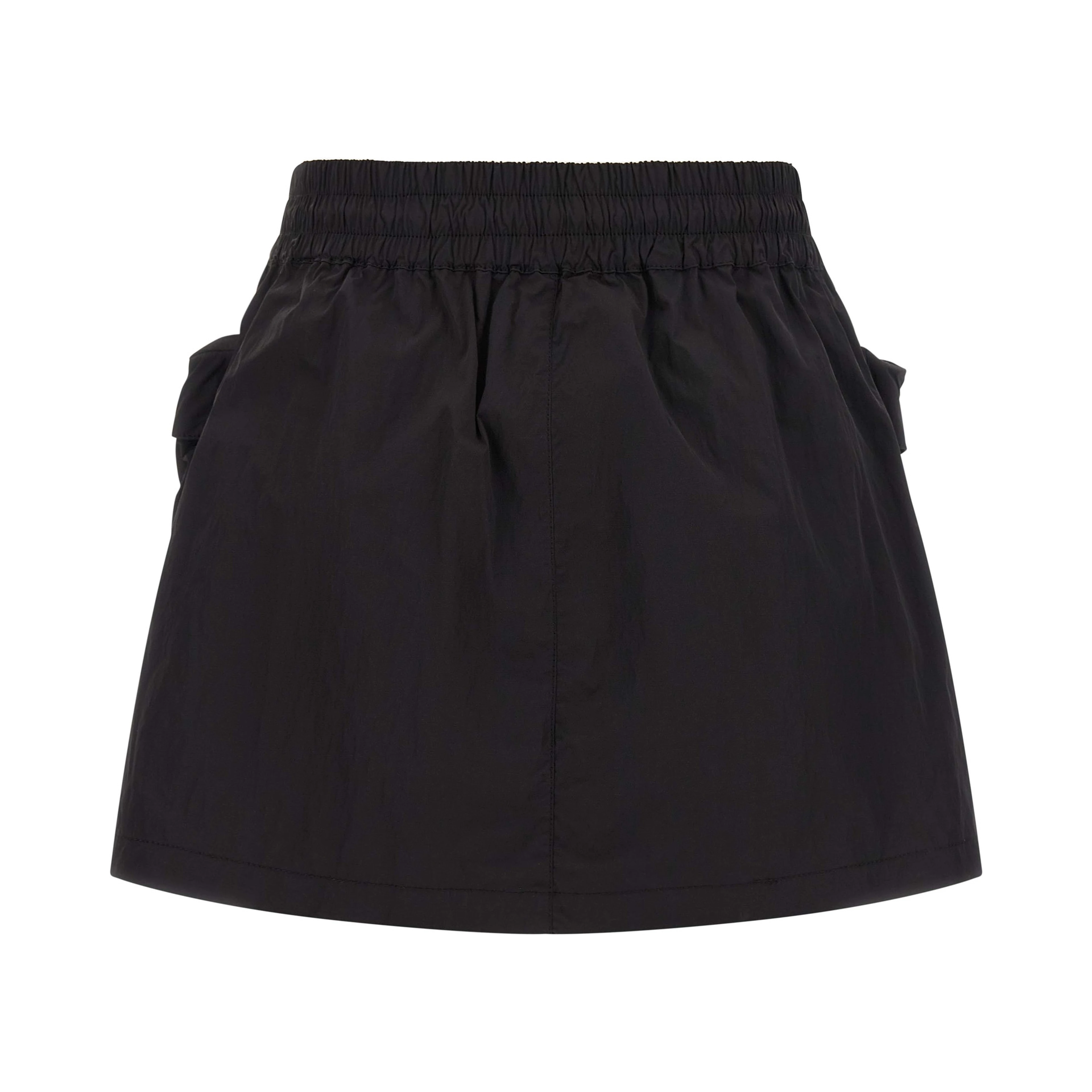 Black Polyamide Long Skirt