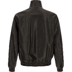 Black Calfskin Leather Jacket