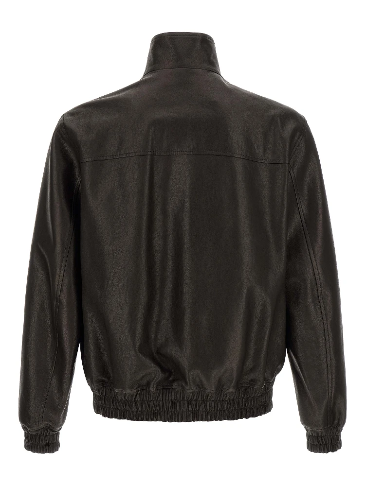 Black Calfskin Leather Jacket alternative