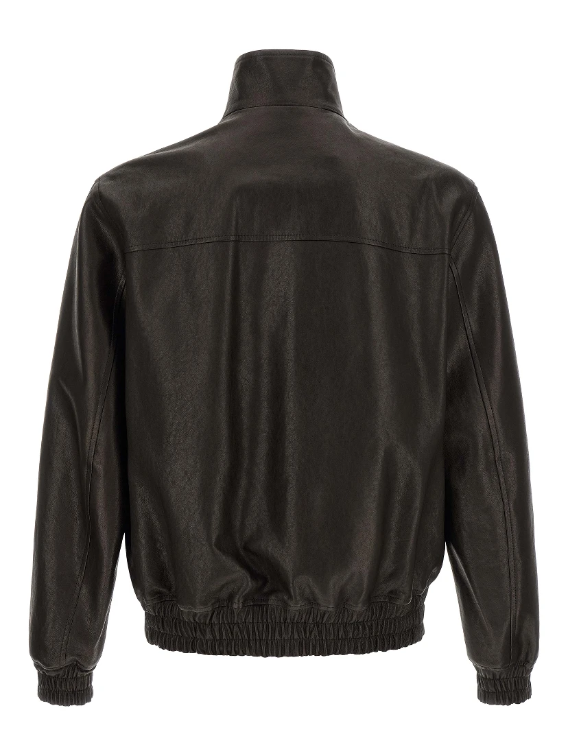 Black Calfskin Leather Jacket