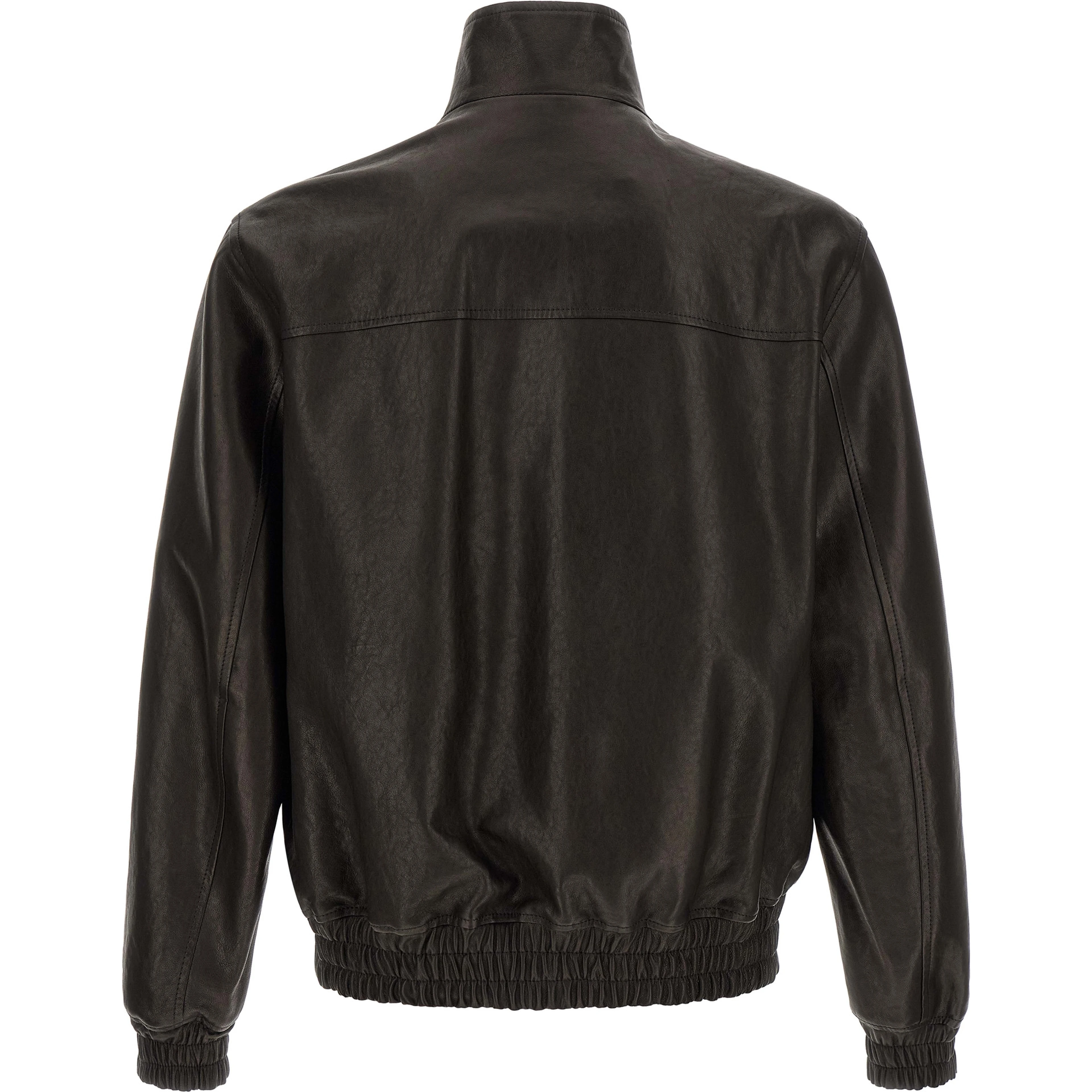 Black Calfskin Leather Jacket