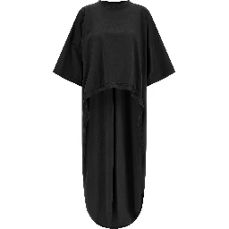Black Cotton Casual Dress