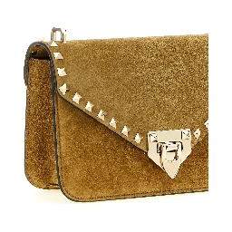 Beige Calfskin Crossbody Bag