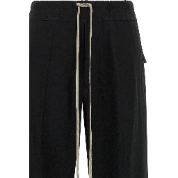 Black Viscose Casual Pants