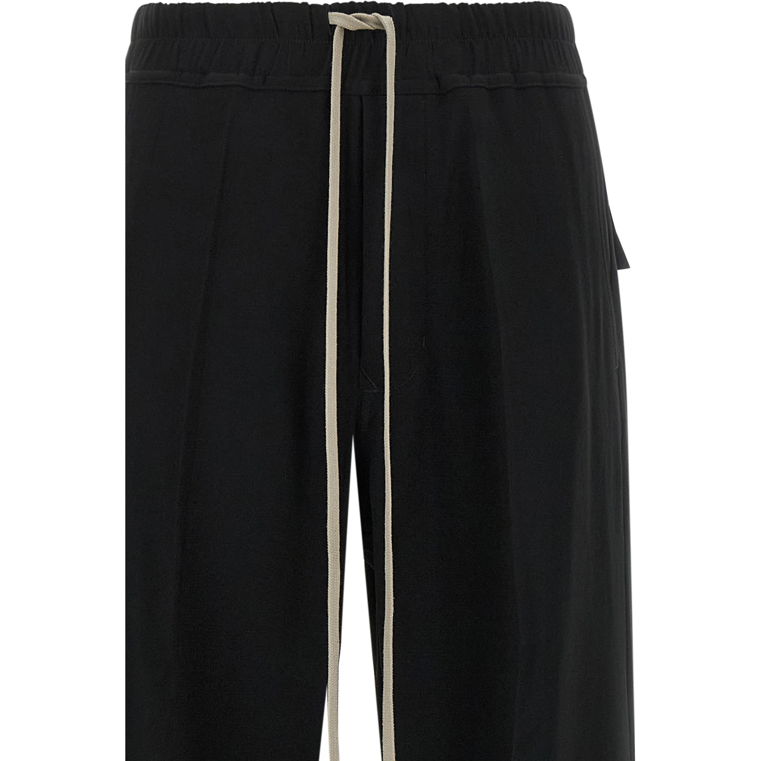 Black Viscose Casual Pants