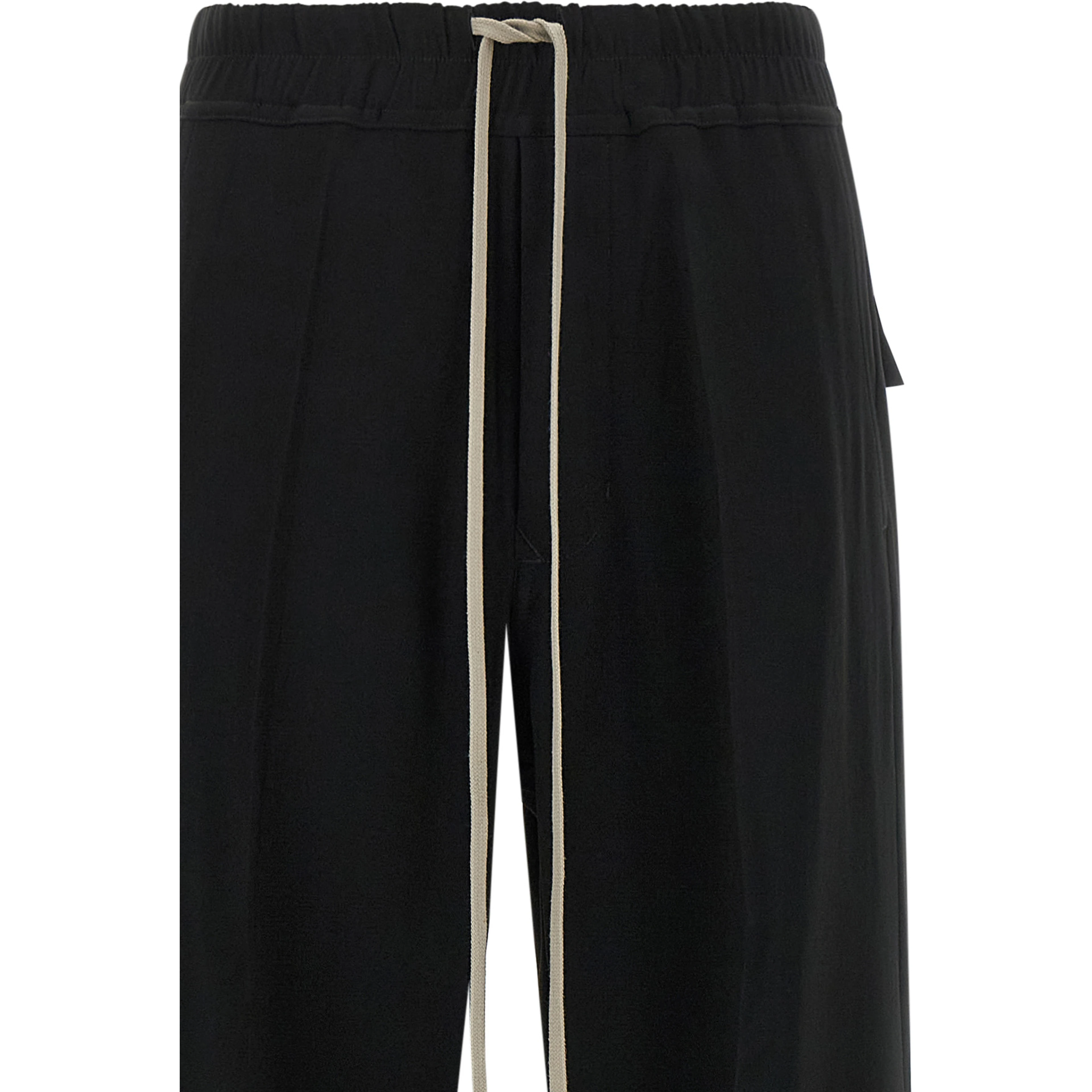 Black Viscose Casual Pants