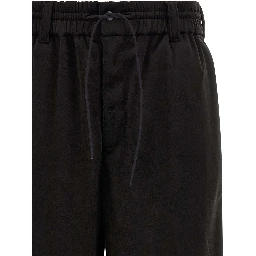 Black Recycled Polyester Joggers (Workout Pants)