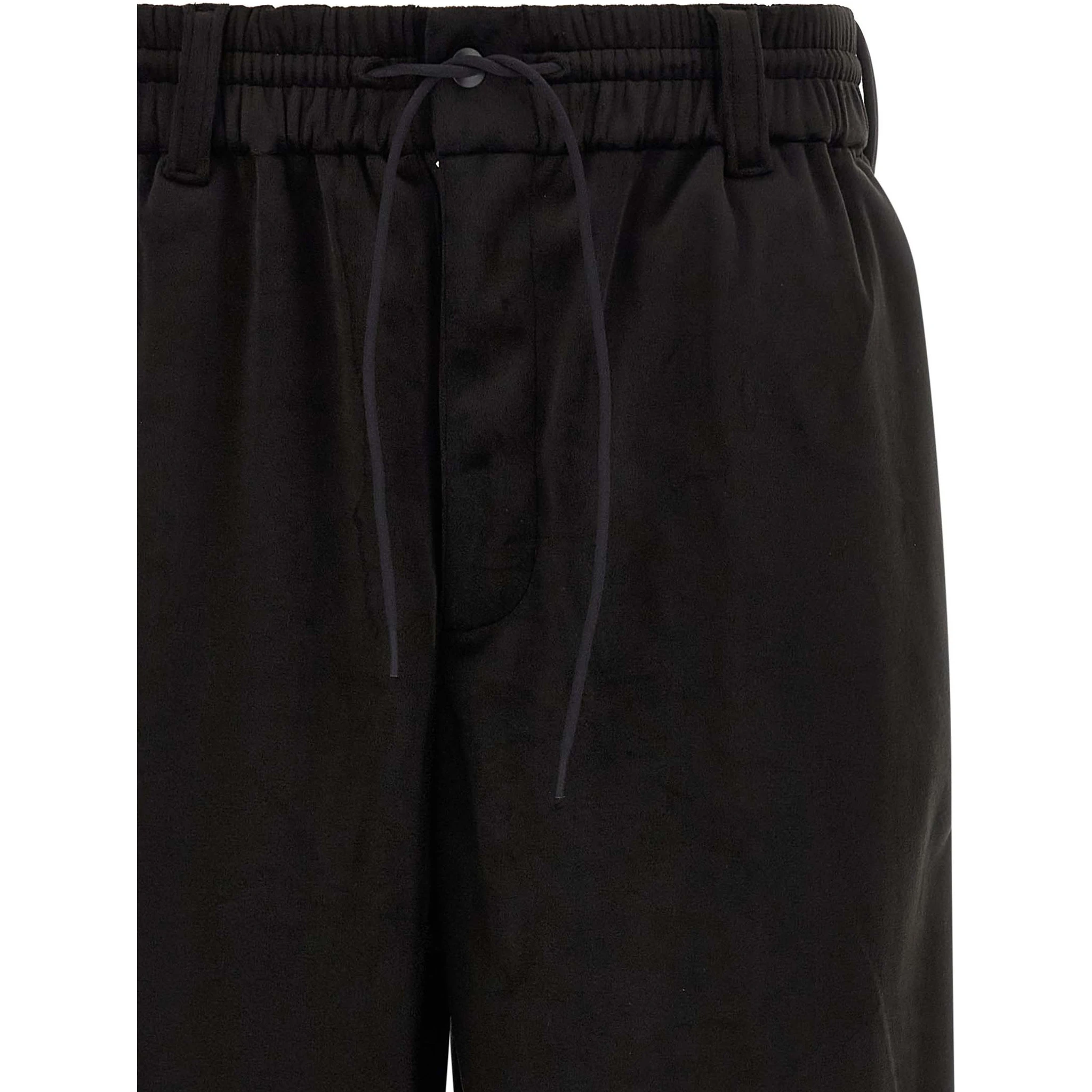 Black Recycled Polyester Joggers (Workout Pants)