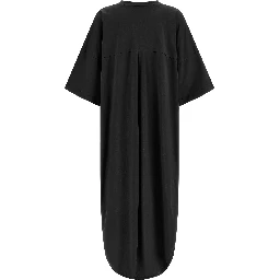 Black Cotton Casual Dress