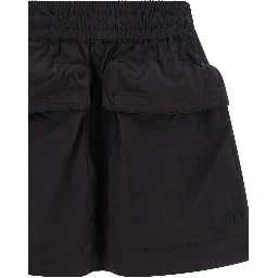 Black Polyamide Long Skirt